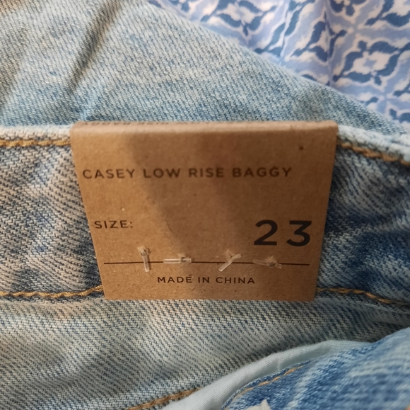 NWT PacSun Men' low rise Baggy Wide Jeans in Light Blue SIZE 23 - Picture 8 of 15